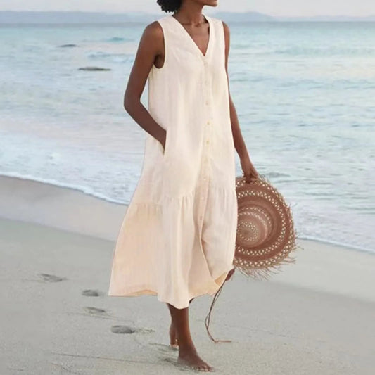 Deslumbra | Vestido playero cómodo para mujer en tonos pastel