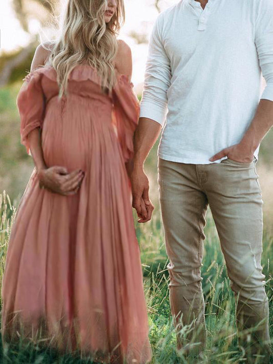 Out-Shine | Boho Chic: Maternity Fashion Boot Neck Ranking Dress