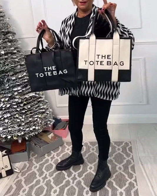 Brilla con luz propia | Bolsa de compras de moda bicolor