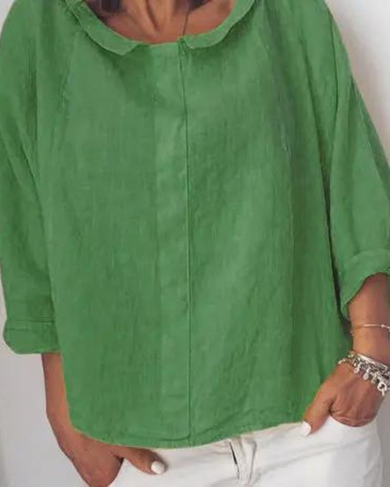 Deslumbra | Camisa de verano de algodón y lino