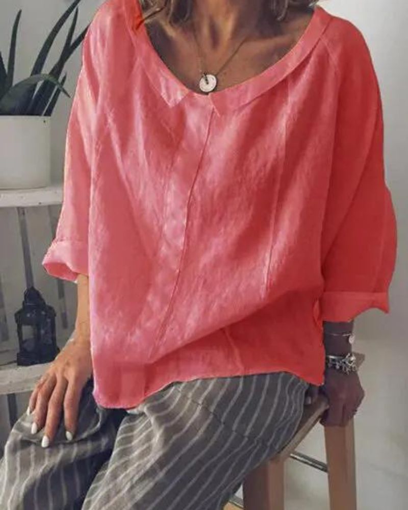 Deslumbra | Camisa de verano de algodón y lino