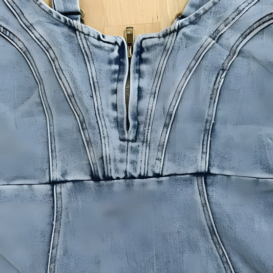 Deslumbra | Vestido vaquero ajustado y elegante para mujer