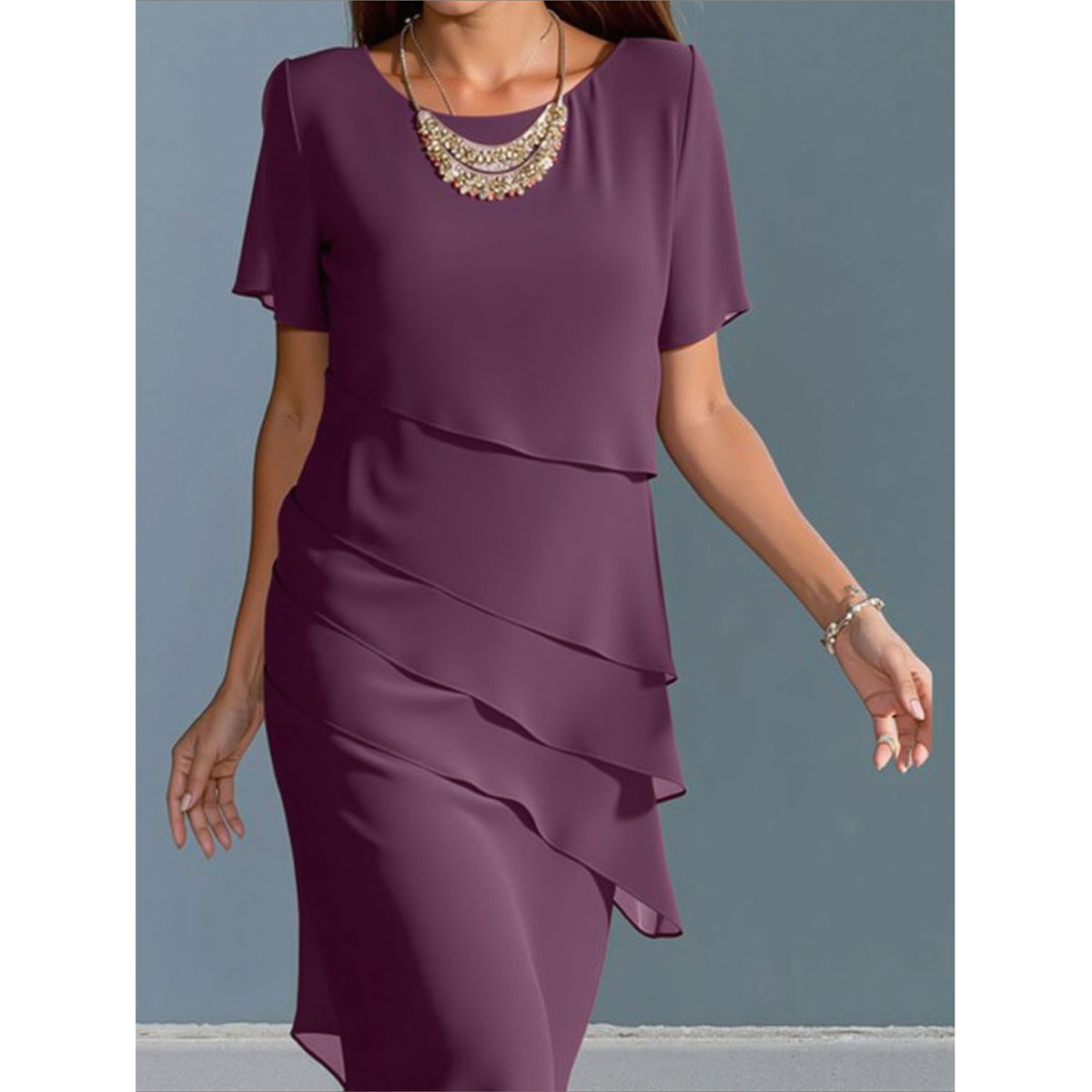 Deslumbra | Vestido elegante de manga larga