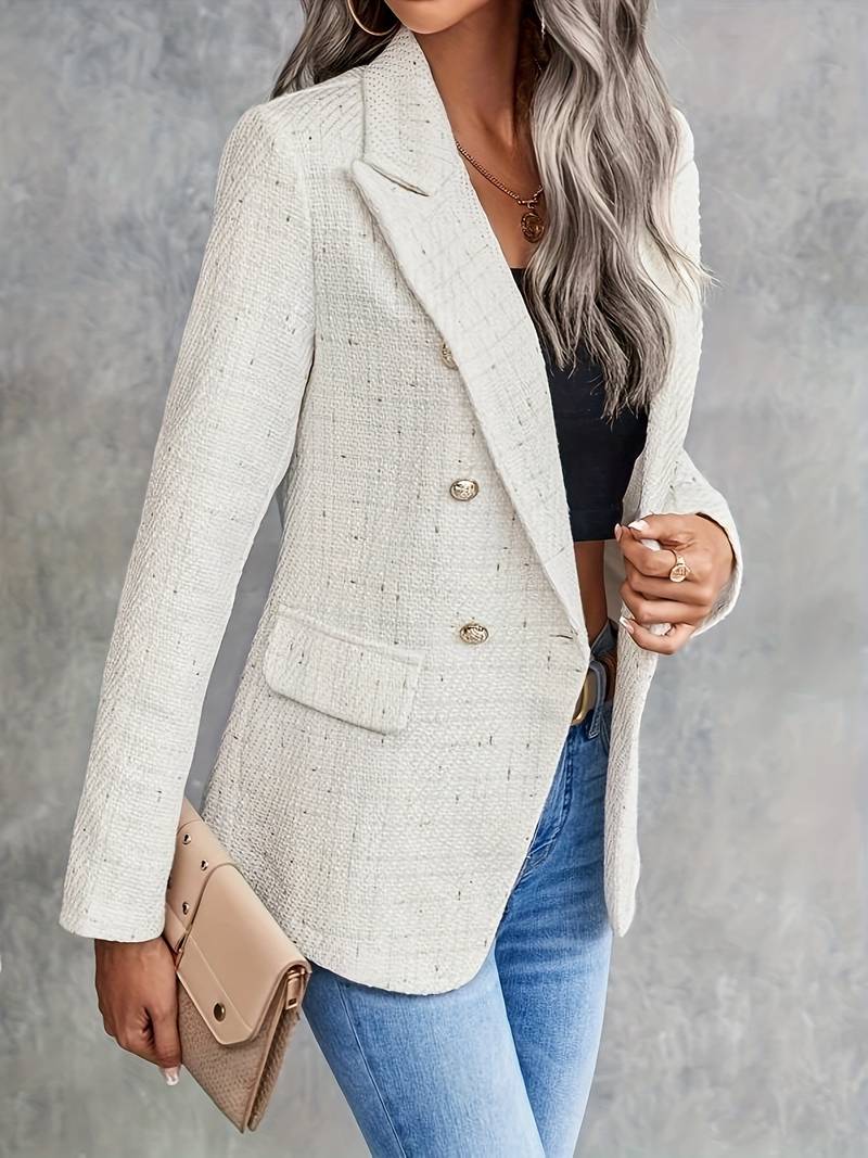 Out-Shine | Long Sleeve Blazer With Lapel Collar