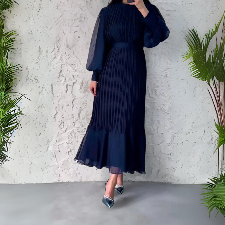 Out-Shine | Classic Pleated Midi Dress