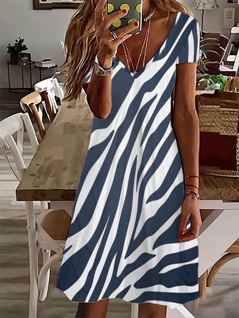 Out-Shine | Fashion Printing Dress In Colorful Design