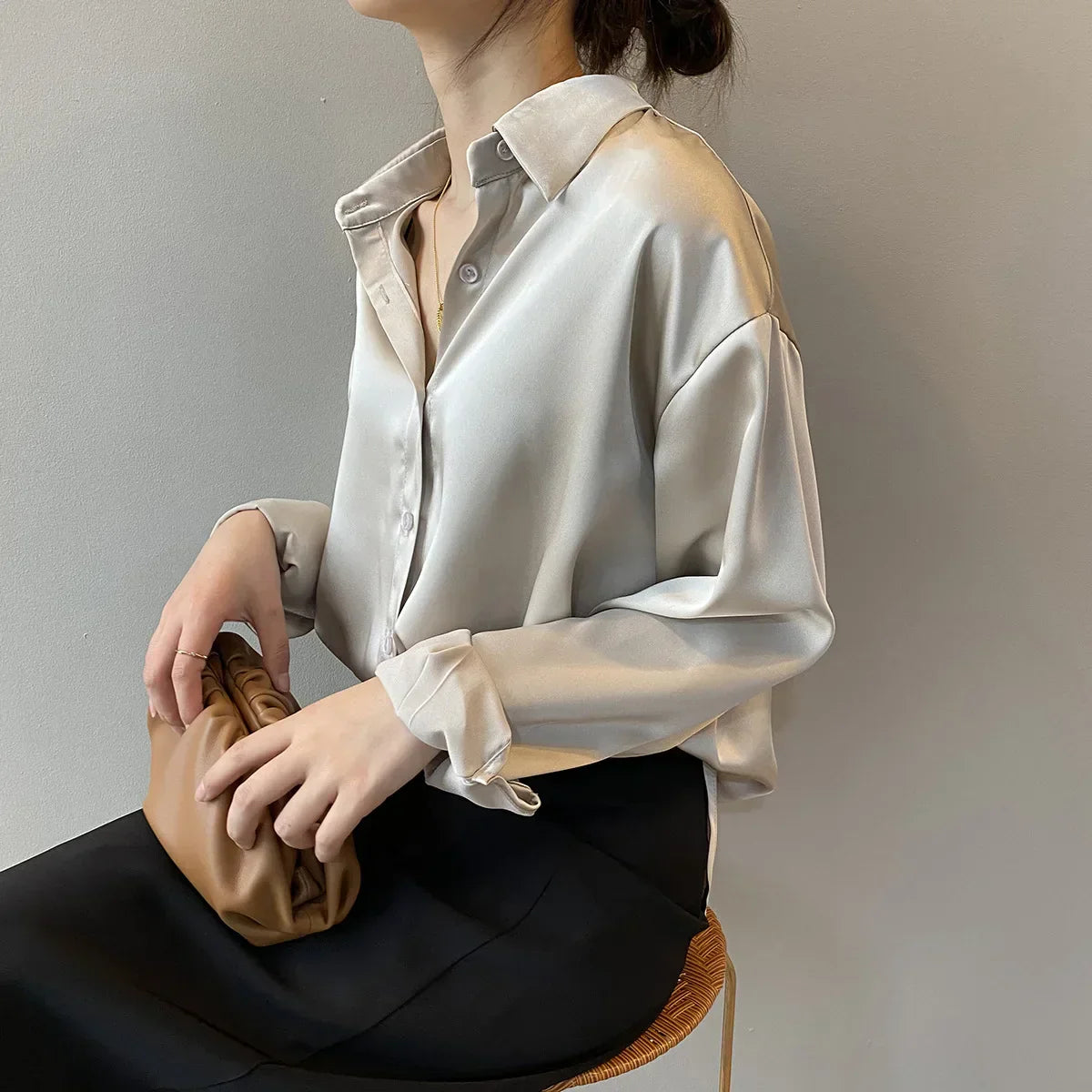 Out-Shine | Classic Satin Shirt
