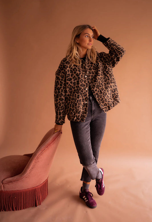 Out-Shine | The Leopard Bomber Jacket