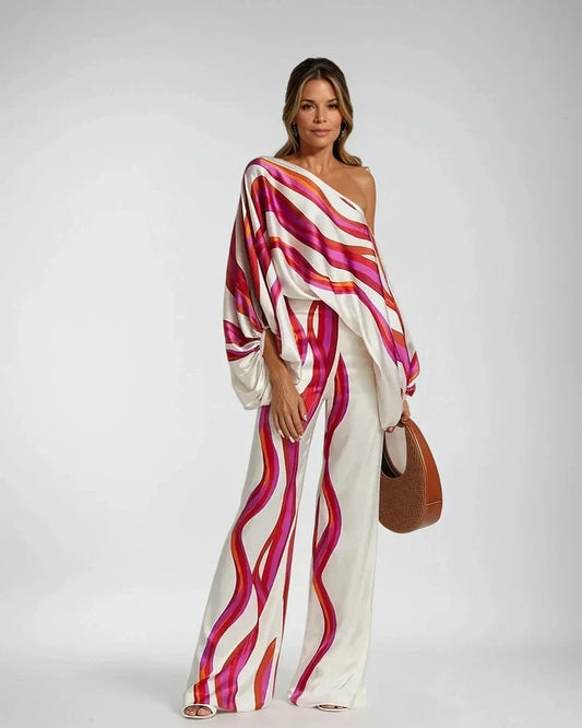 Out-Shine | Comfy Silk Summer Blouse & Pants Set for Women in Austin