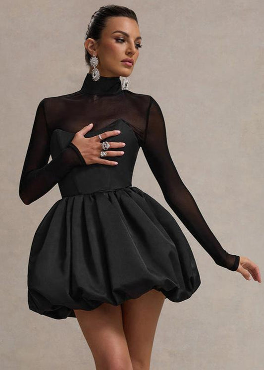 Out-Shine | Balloon-Skirt Mini Dress