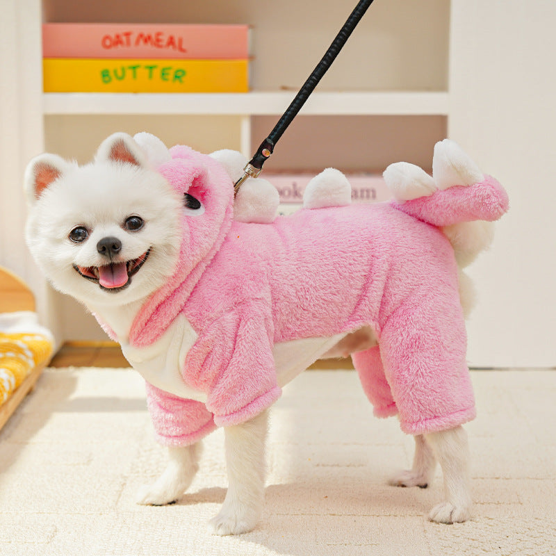 Out-Shine | Little Dinosaur Puppy Warm Clothes for Autumn and Winter