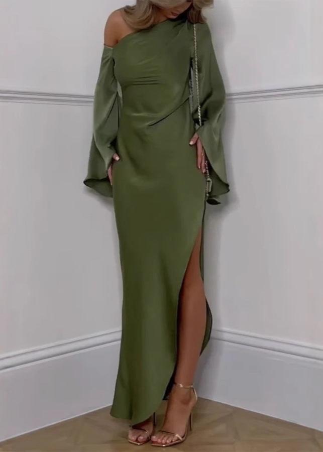 Out-Shine | One-Shoulder Satin Gown