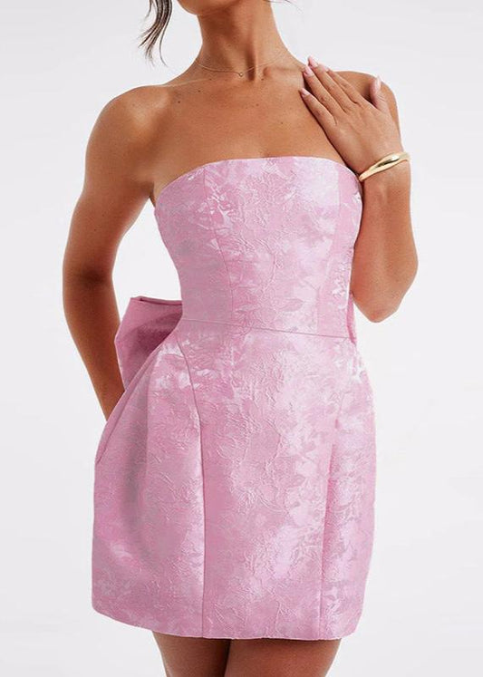 Out-Shine | Bow-Back Strapless Dress