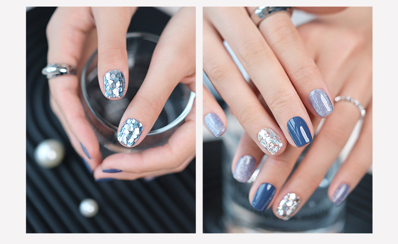 Out-Shine | Simple and Atmospheric Nail Art, Whitening and Sparkling Wearable Nails