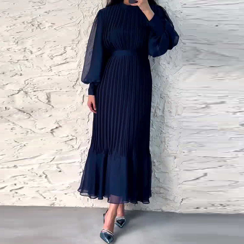 Out-Shine | Classic Pleated Midi Dress