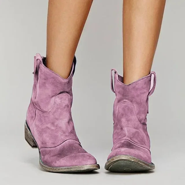 Out-Shine | Cowboy Ankle Boots Vintage Style