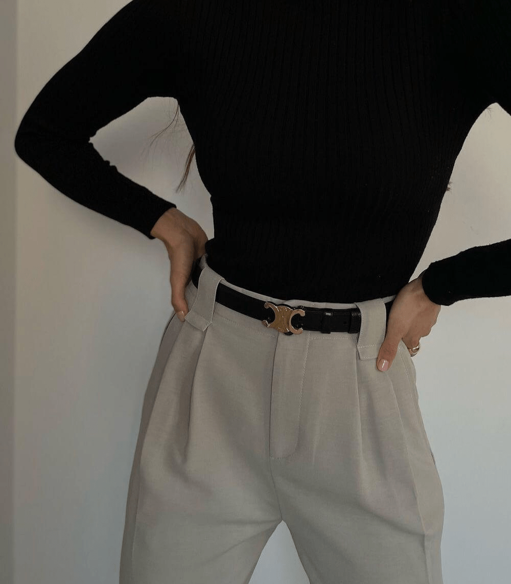 Superar el brillo | Raffinierter Diseñador Gürtel Mit Goldenem Akzent