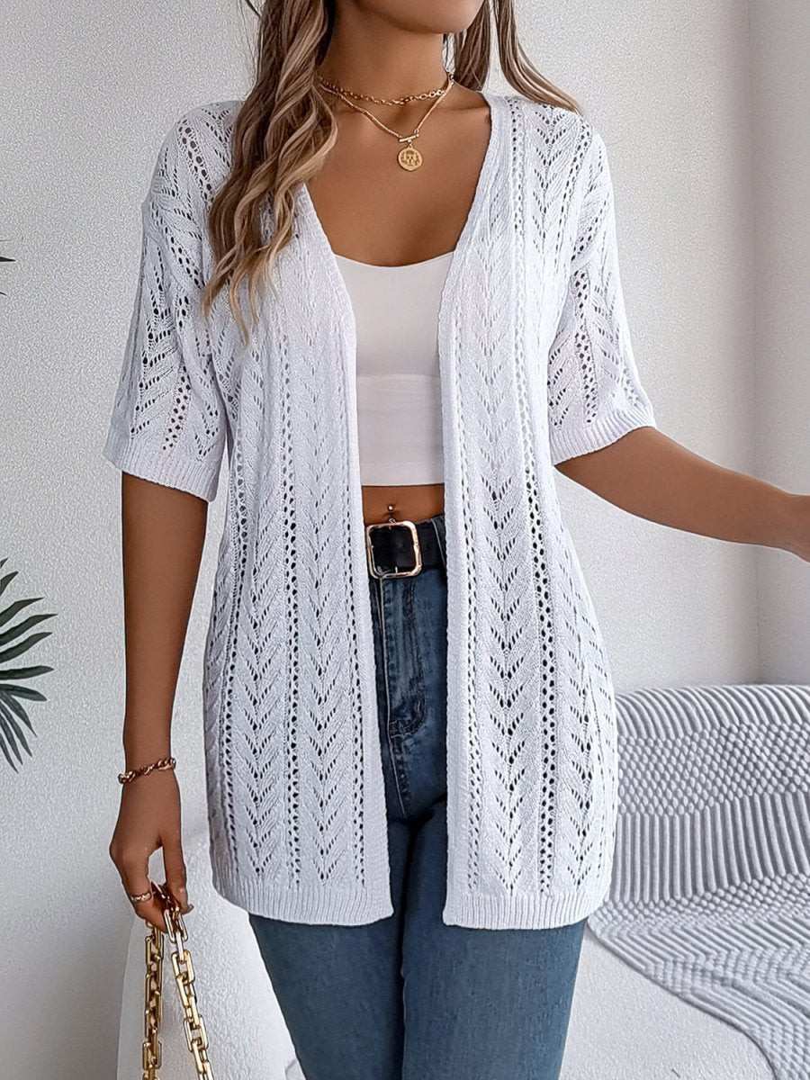 Out-Shine | Semi - warm Openwork Knit Jacket