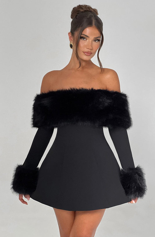 Out-Shine | Luxurious Fur Dress