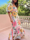 Out-Shine | Bliss Sunburst Floral Maxi Dress