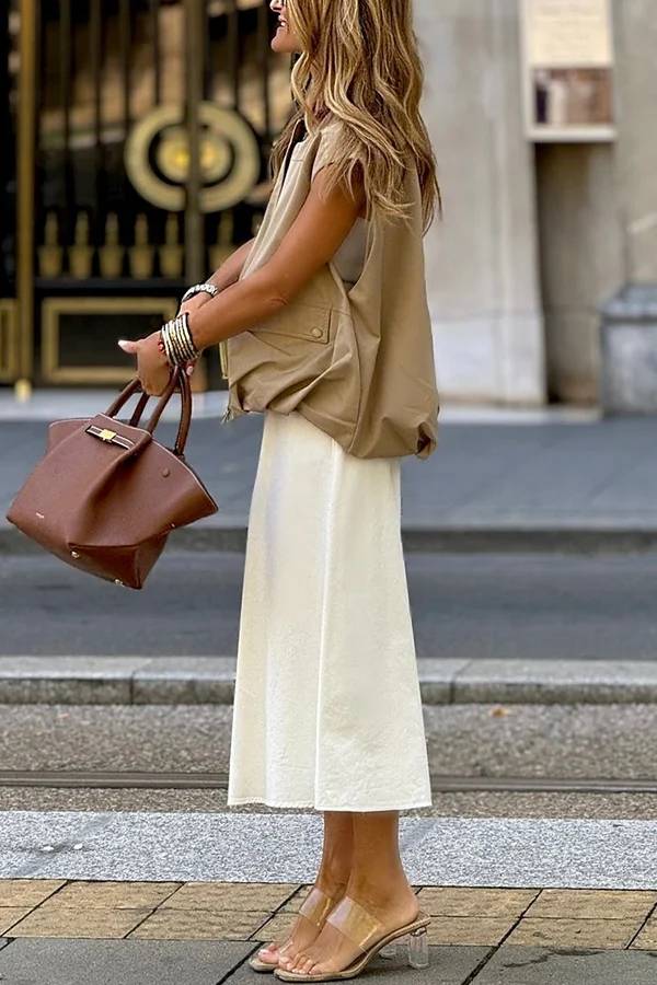 Out-Shine | Loose Sleeveless Pocket Casual Vest