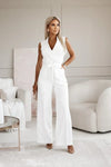 Out-Shine | Jumpsuit With V-Neck And Belt