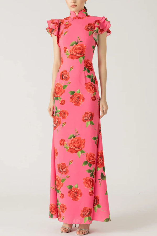 Out-Shine | Stylish Sleeveless Maxi Floral Dress