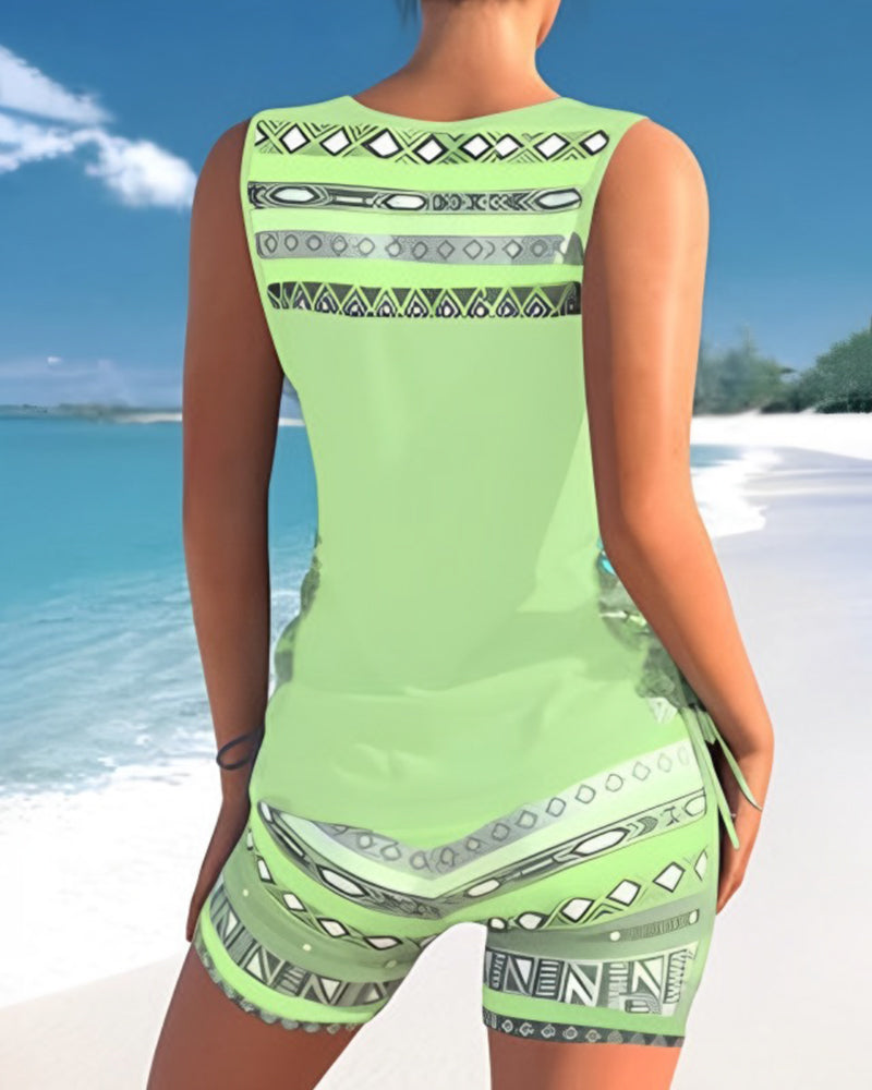 Out-Shine | Print Tankini Set