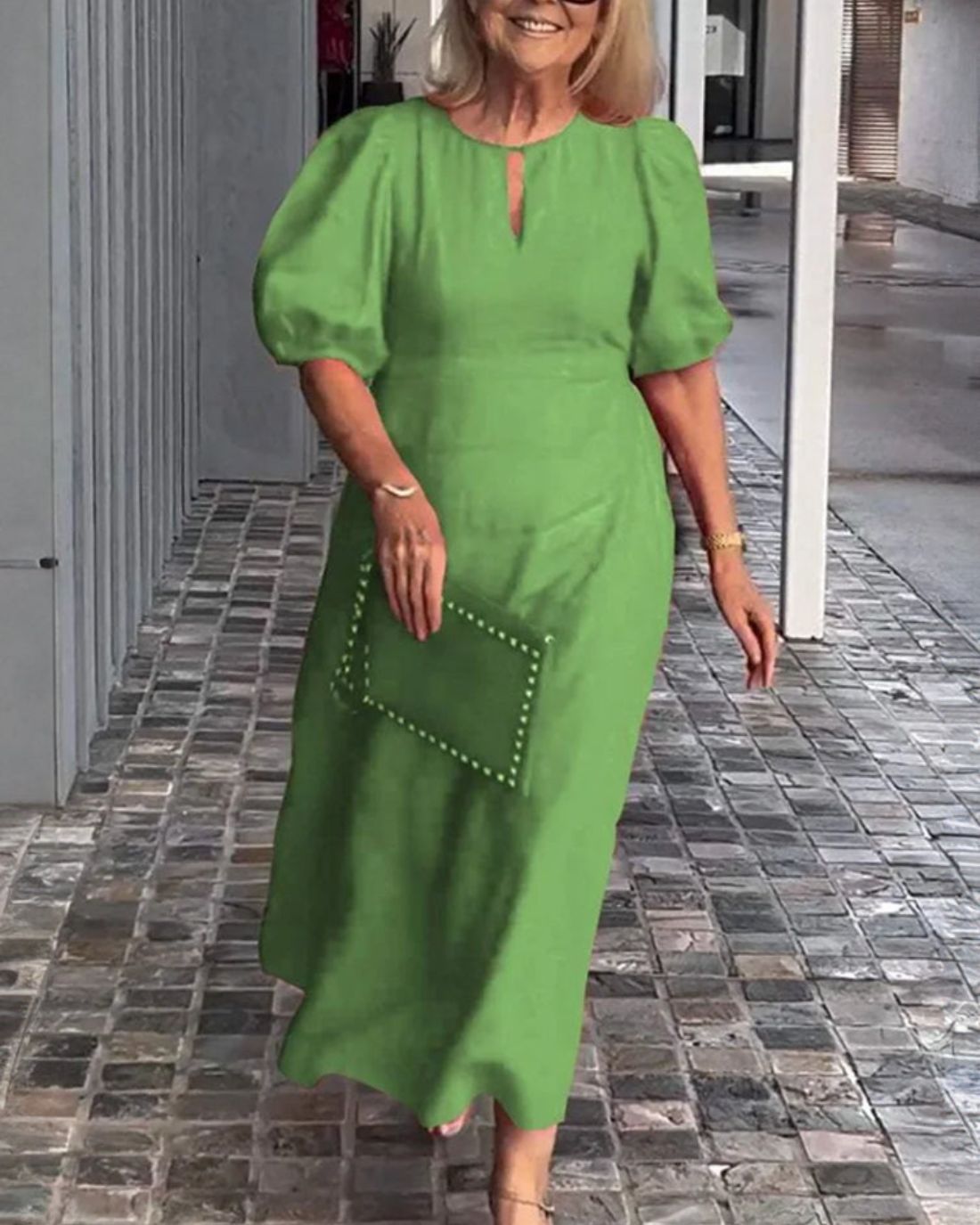 Deslumbra | Vestido de algodón y lino de Elegant Essence 