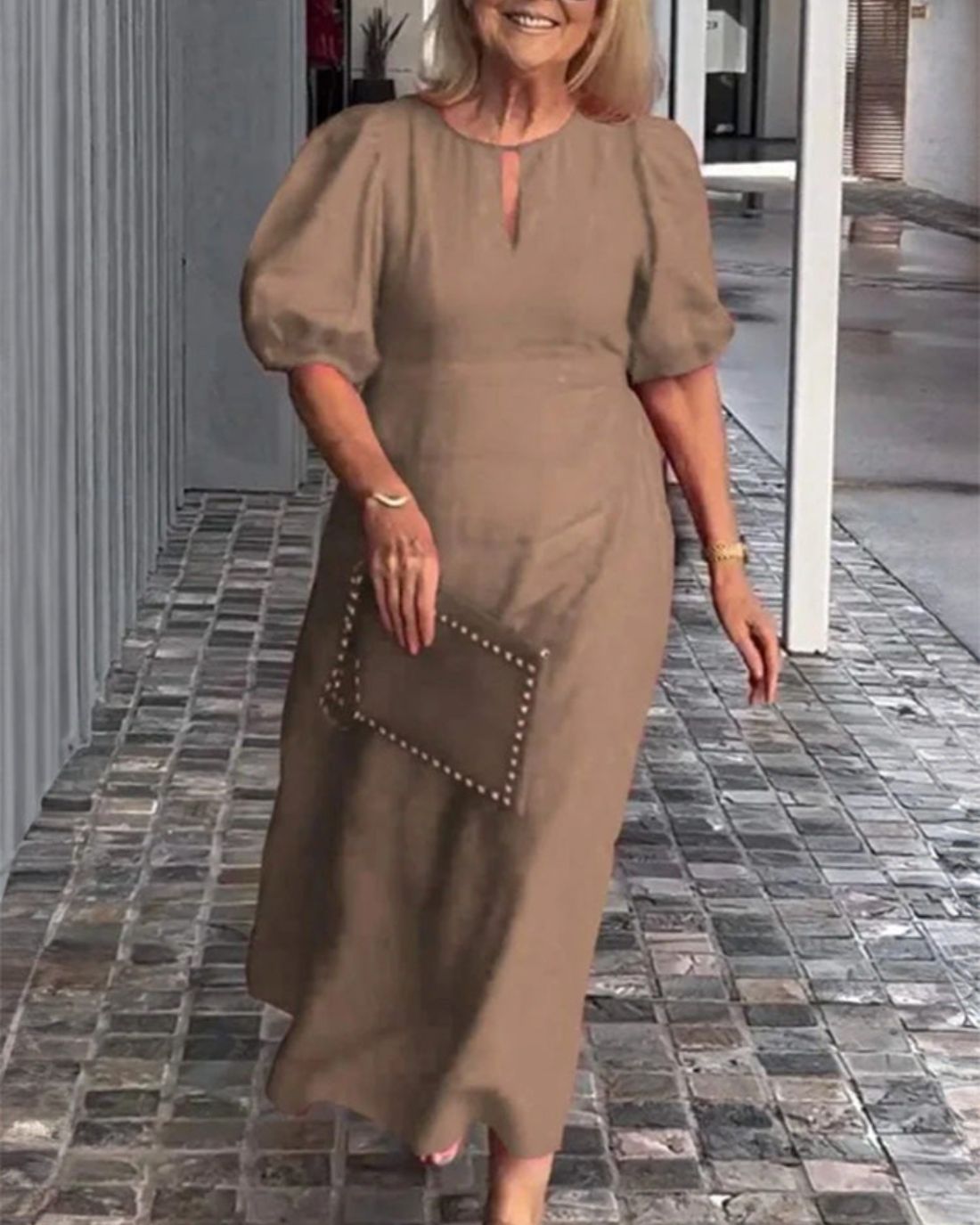 Deslumbra | Vestido de algodón y lino de Elegant Essence 