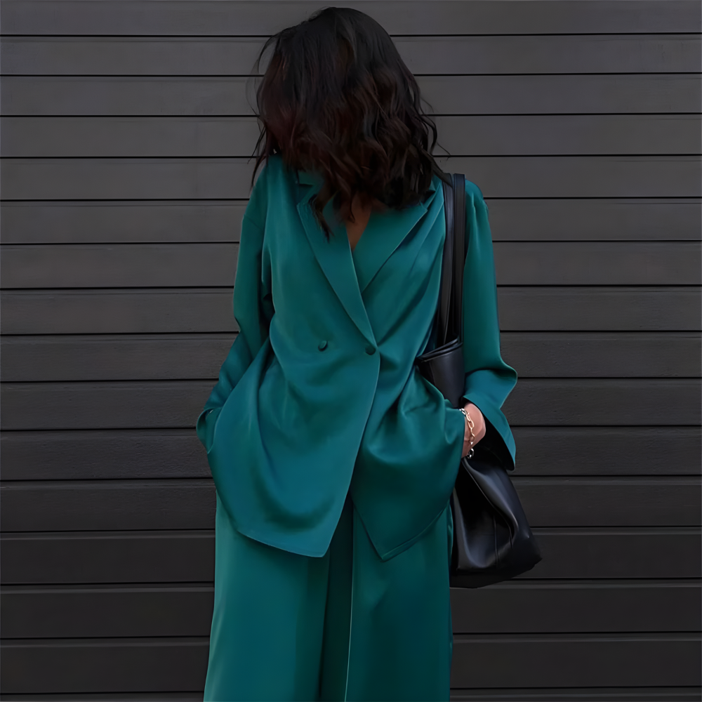 Traje de oficina oversize de dos piezas | Out-Shine