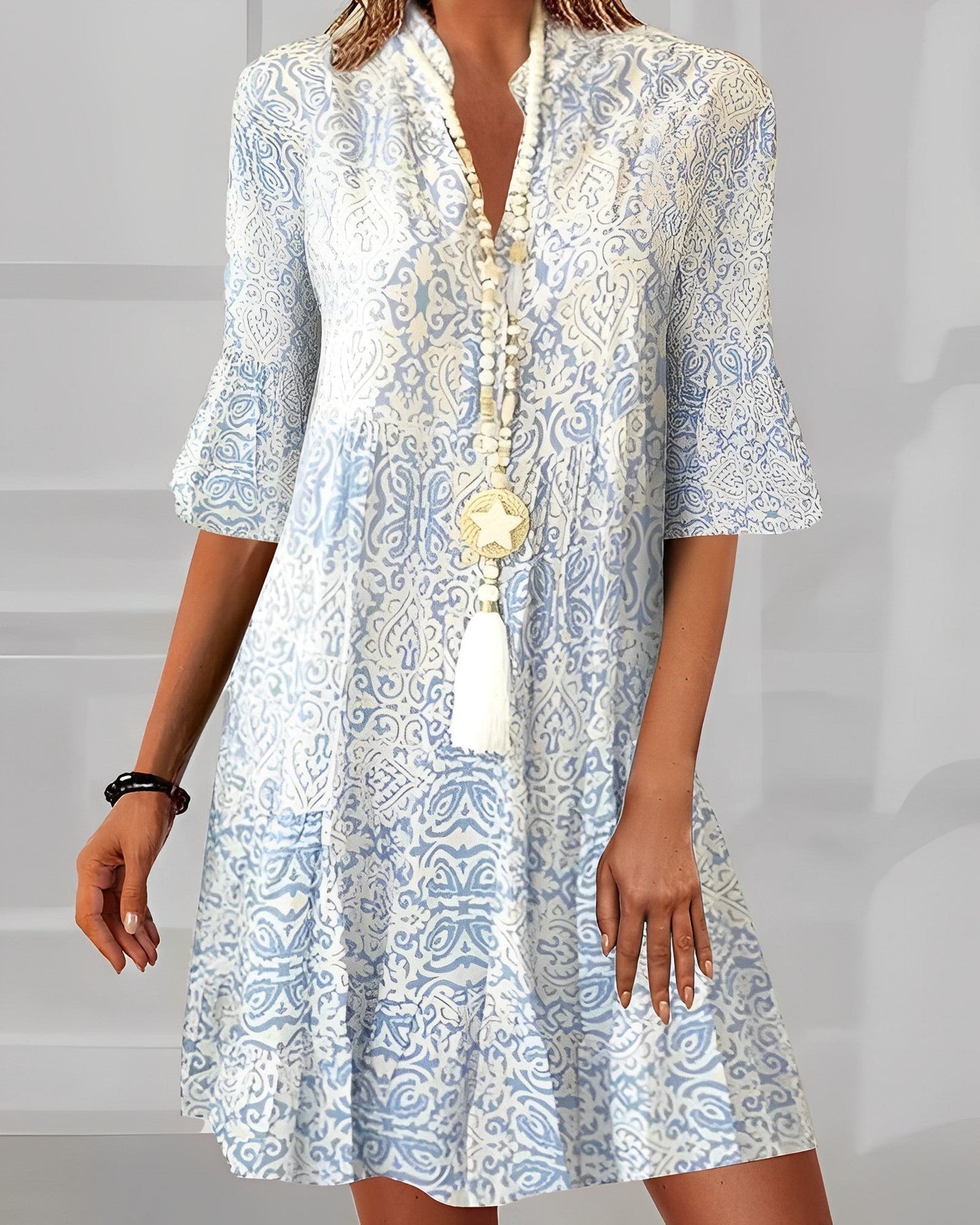 Out-Shine | Casual Printed Dress for Women