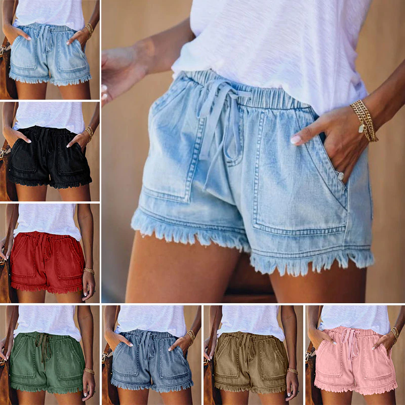 Out-Shine | High-Waist Denim Shorts