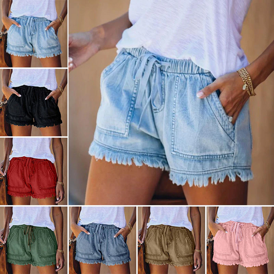 Out-Shine | High-Waist Denim Shorts