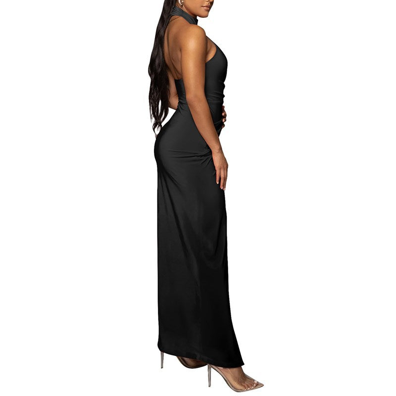 Out-Shine | Slit Formal Dress Long Dress Pleated Sleeveless