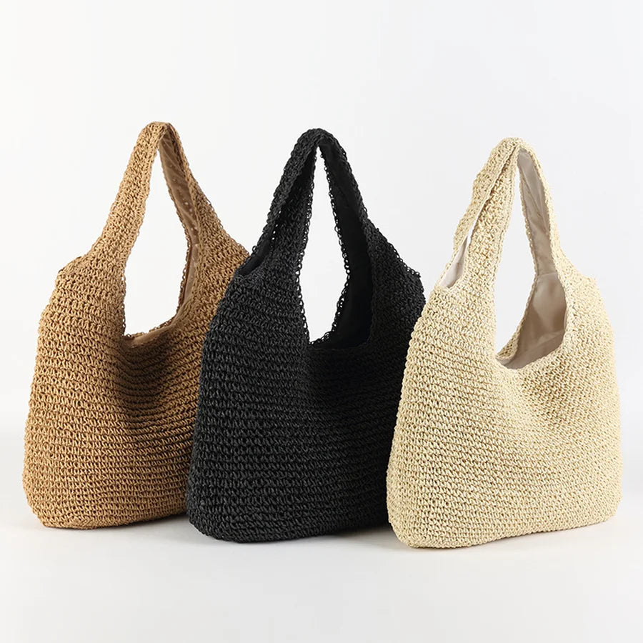 Out-Shine | Elegant Straw Beach Bag