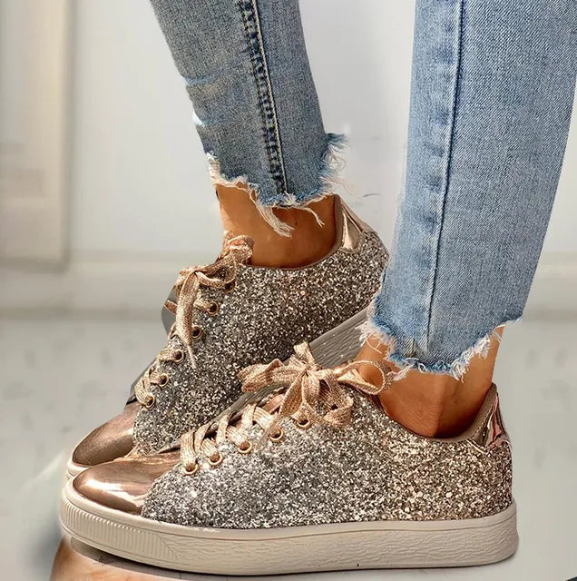 Out-Shine | Luxury Casual Women's Shoes With Sequins