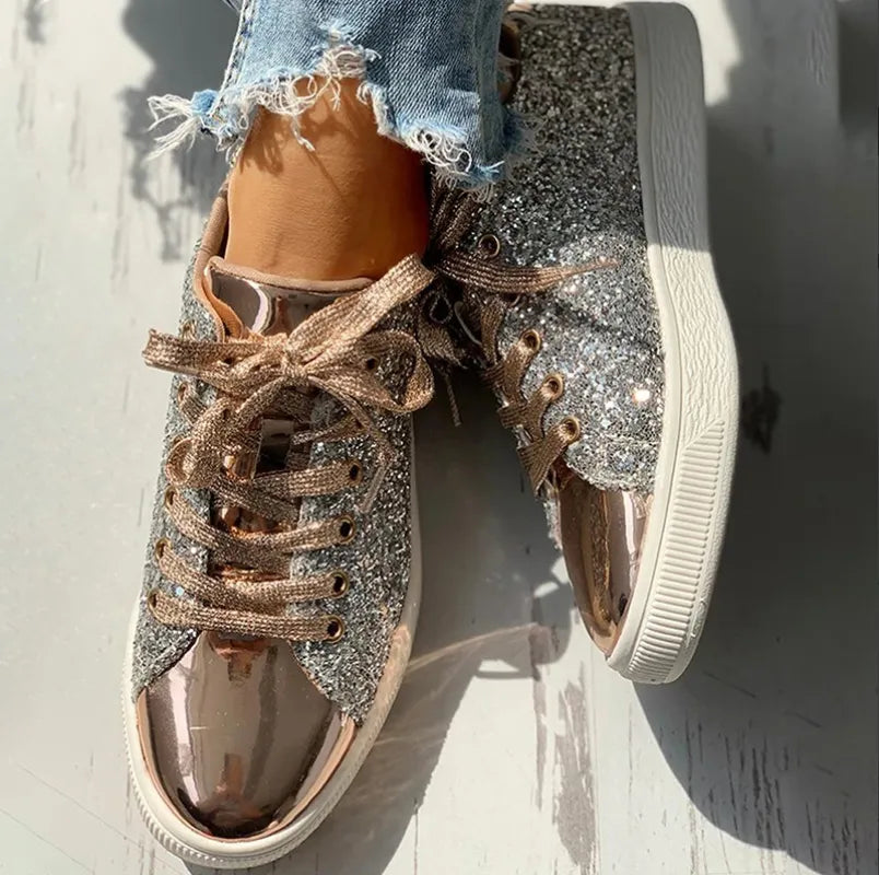 Out-Shine | Luxury Casual Women's Shoes With Sequins