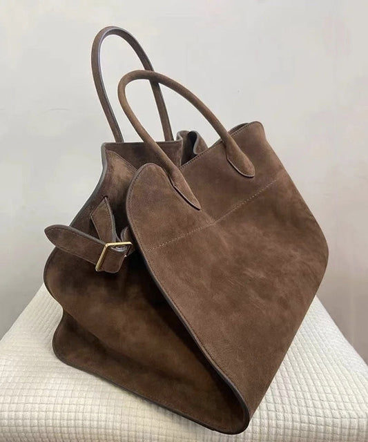 Out-Shine | Suede Brown Handbag
