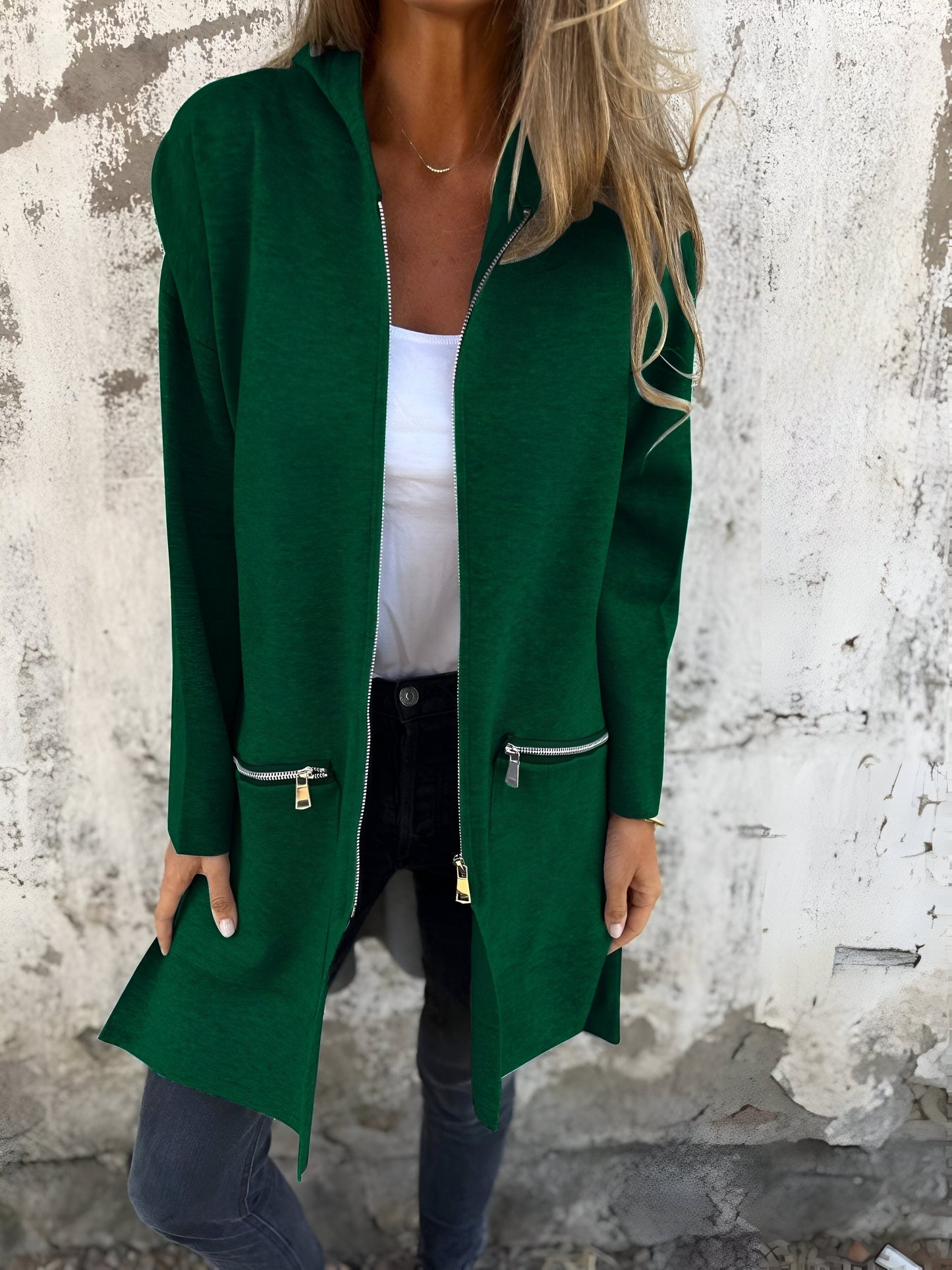 Out-Shine | Casual Zip-Up Crew Neck Vest