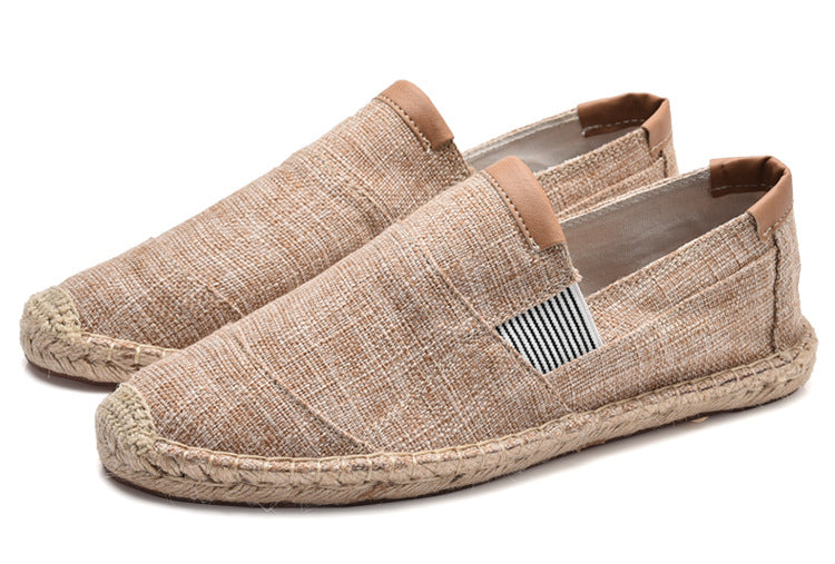 Out-Shine | Stylish Handmade Canvas Straw Shoes Summer Chic