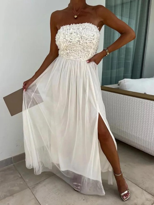 Deslumbra | Elegante vestido formal con abertura 