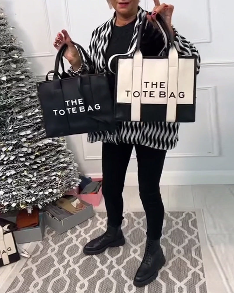 Brilla con luz propia | Bolsa de compras de moda bicolor