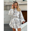 Out-Shine | Collar Puff Sleeve Mini Dresses