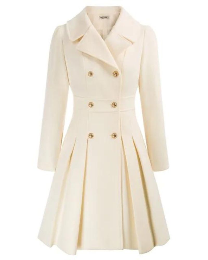 Out-Shine | Pleated Wool Coat