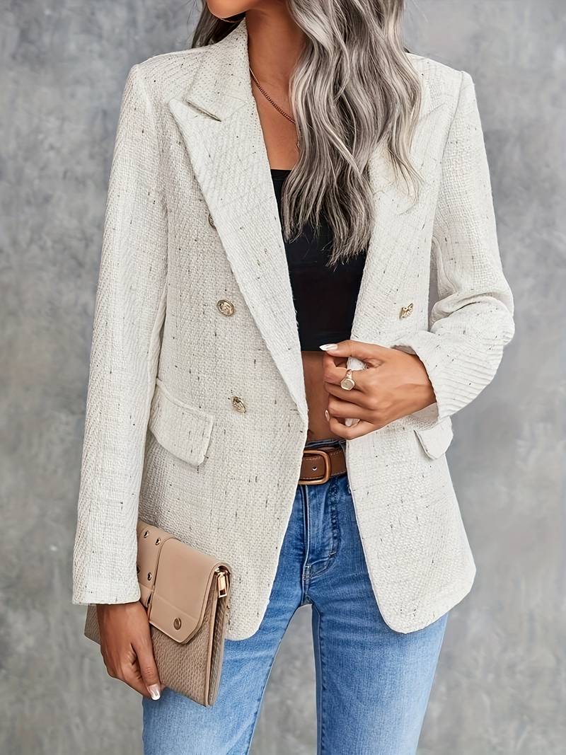 Brilla | Blazer de manga larga con cuello de solapa