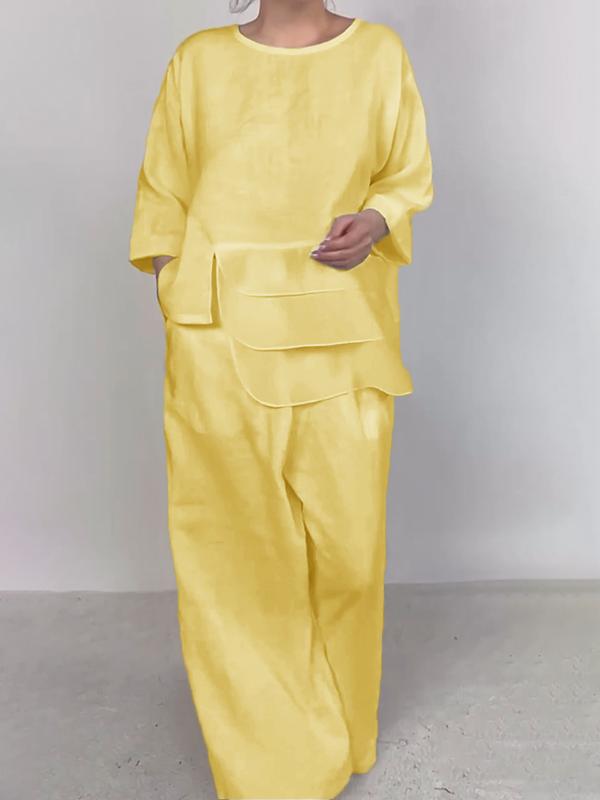 Deslumbra | Conjunto de tres piezas de satén liso para mujer 