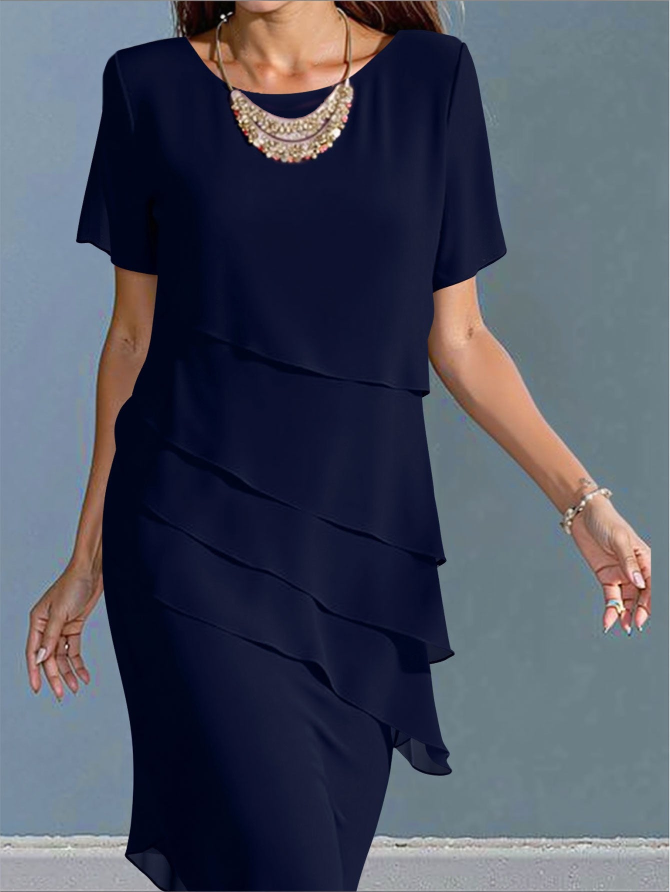 Deslumbra | Vestido elegante de manga larga