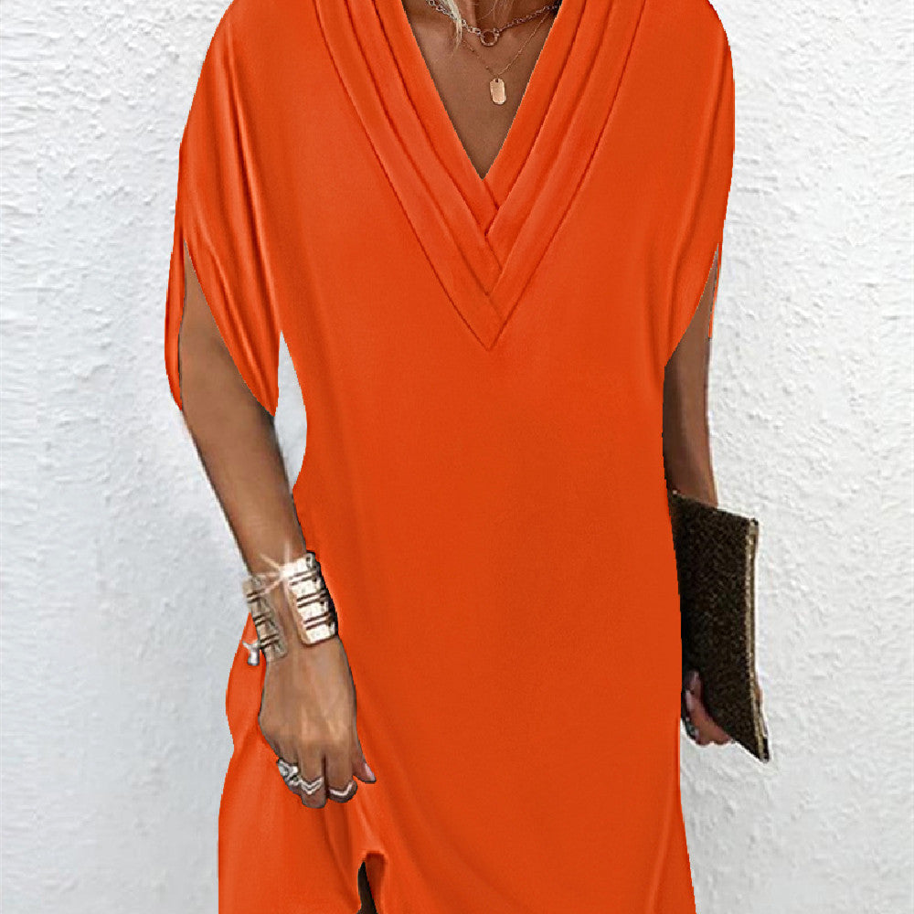 Out-Shine | Fashionable Batwing Sleeve Dress