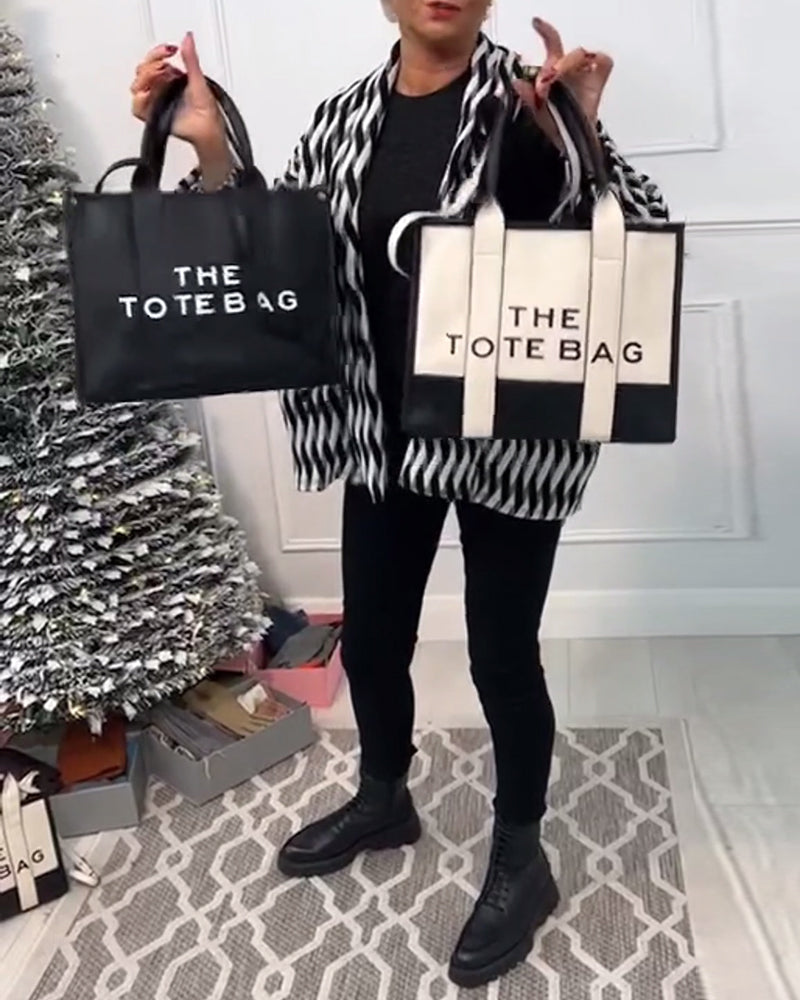 Brilla con luz propia | Bolsa de compras de moda bicolor